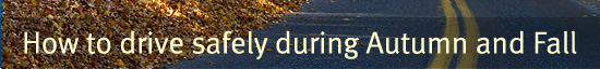 How to drive safely during Autumn and Fall
